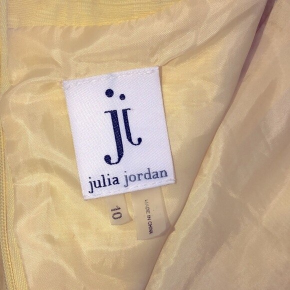 Julia Jordan size 10 sunshine yellow cotton blend shirt dress - Picture 5 of 9